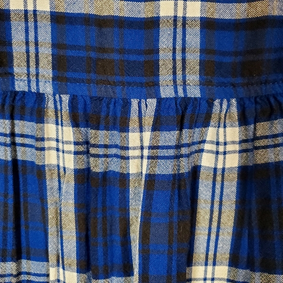 American Eagle Outfitters Blue Boyfriend Fit Flannel Long Sleeve Shirt Size M - Picture 7 of 11